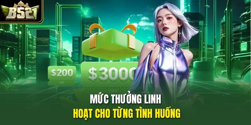 Mức thưởng linh hoạt cho từng tình huống